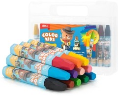 Масляная пастель Deli EC20104 Color Emotion шестигранные 12цв. пл.кор.