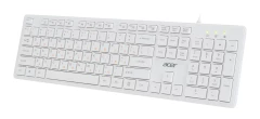 Клавиатура Acer OKW123 белый USB Multimedia (ZL.KBDEE.00D)