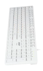 Клавиатура Acer OKW123 белый USB Multimedia (ZL.KBDEE.00D)