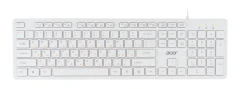 Клавиатура Acer OKW123 белый USB Multimedia (ZL.KBDEE.00D) кабель 1.5м