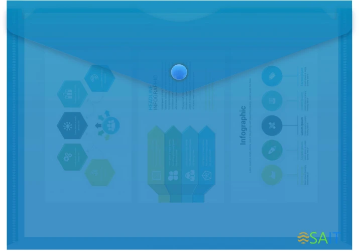 Конверт на кнопке Бюрократ -PK804A5BLU A5 пластик 0.18мм синий