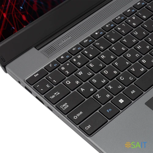 Ноутбук IRU Калибр 15PH Ryzen 5 5500U 16Gb SSD512Gb AMD Radeon Rx Vega 7 15.6" IPS FHD (1920x1080) Free DOS black WiFi BT Cam 4350mAh (2053990)