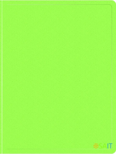 Папка метал.пруж.скоросш. Бюрократ Double Neon DNE07PLETT A4 пластик 0.7мм кор.27мм карм.прод.внут. салатовый