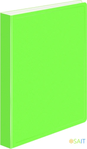 Папка метал.пруж.скоросш. Бюрократ Double Neon DNE07PLETT A4 пластик 0.7мм кор.27мм карм.прод.внут. салатовый