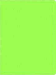 Папка метал.пруж.скоросш. Бюрократ Double Neon DNE07PLETT A4 пластик 0.7мм кор.27мм карм.прод.внут. салатовый