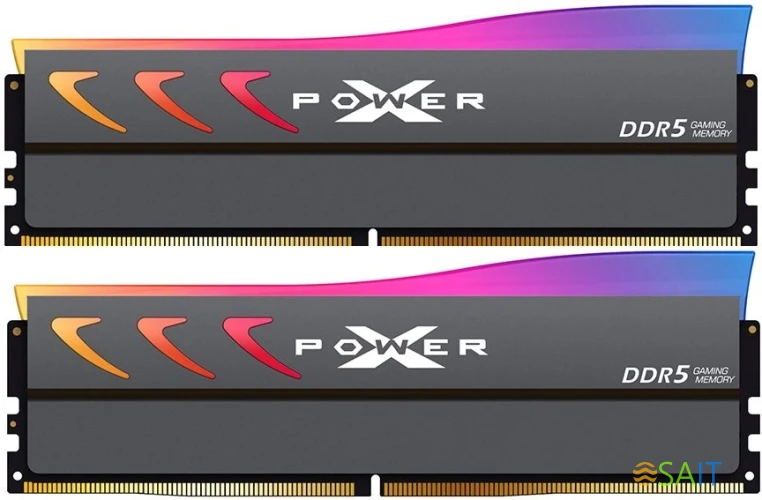 Память DDR5 2x16GB 6000MHz Silicon Power SP032GXLWU60AFDK Xpower Storm RGB RTL Gaming PC5-48000 CL30 DIMM 288-pin 1.35В kit single rank с радиатором Ret
