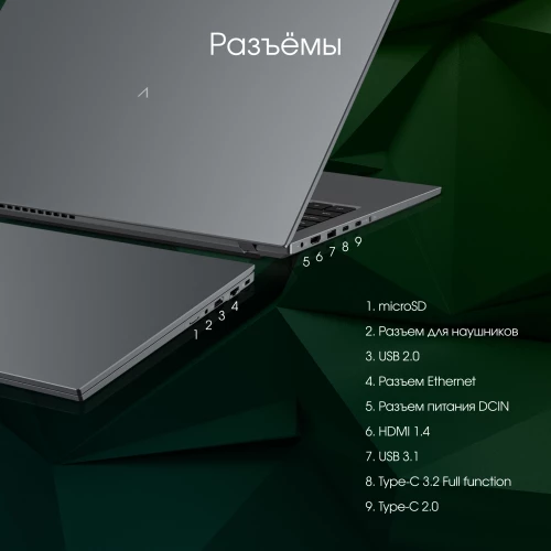 Ноутбук Digma Pro Fortis M Core i3 1215U 8Gb SSD256Gb Intel UHD Graphics 15.6" IPS FHD (1920x1080) Windows 11 Pro grey WiFi BT Cam 4250mAh (DN15P3-8CXW04)