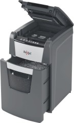 Шредер Rexel Optimum AutoFeed 150M черный с автоподачей (секр.P-5) фрагменты 150лист. 44лтр. скрепки скобы пл.карты