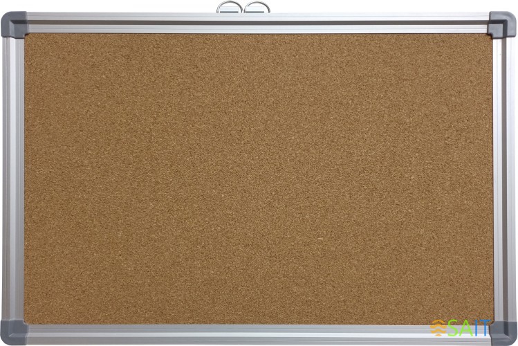 Доска пробковая Buro 60x90см алюминиевая рама