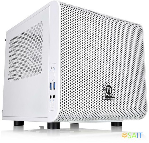 Корпус Thermaltake Core V1 белый без БП miniITX 2x80mm 1x120mm 1x140mm 2xUSB3.0 audio bott PSU