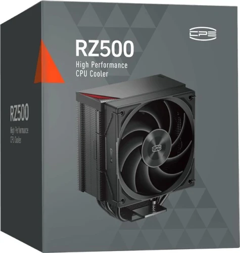 Устройство охлаждения(кулер) PcCooler RZ500 Soc-AM5/AM4/1200/1700/1851 черный 4-pin 32dB Al+Cu 250W Ret (RZ500-BKNWNX-GL)