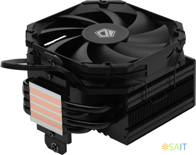 Устройство охлаждения(кулер) ID-Cooling SE-224-XTS mini Soc-AM5/AM4/1200/1700/1851 черный 4-pin 16-32dB Al+Cu 180W 690gr Ret (SE-224-XTS MINI BLACK)