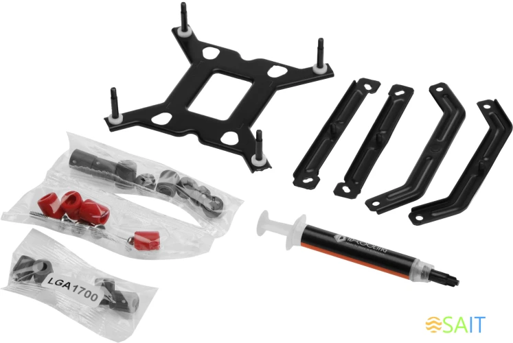 Устройство охлаждения(кулер) ID-Cooling SE-224-XTS mini Soc-AM5/AM4/1200/1700/1851 черный 4-pin 16-32dB Al+Cu 180W 690gr Ret (SE-224-XTS MINI BLACK)