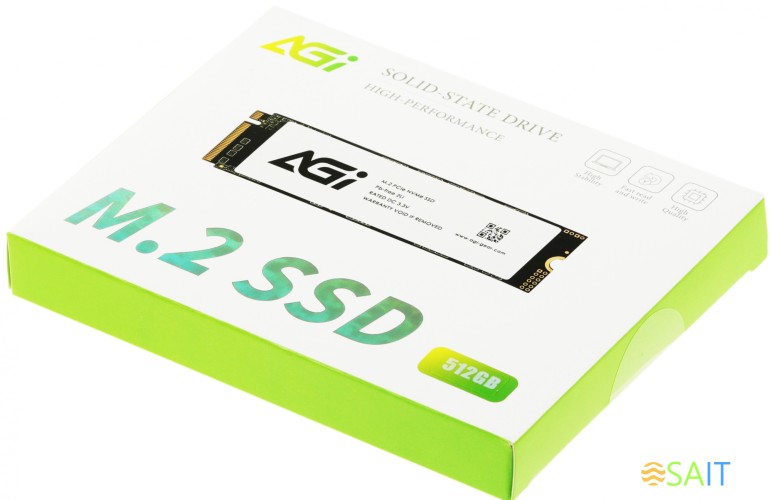 Накопитель SSD AGi PCIe 3.0 x4 512GB AGI512G16AI198 AI198 M.2 2280