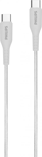 Кабель Philips DLC8701 USB Type-C (m)-USB Type-C (m) 1.2м белый коробка (упак.:1шт)