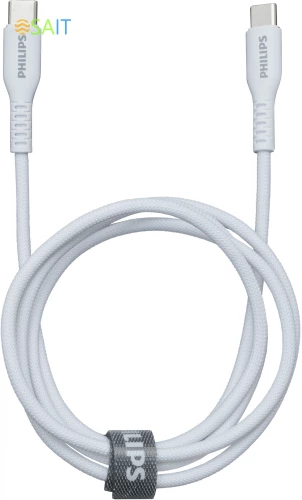 Кабель Philips DLC8701 USB Type-C (m)-USB Type-C (m) 1.2м белый коробка (упак.:1шт)
