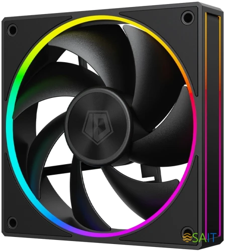Вентилятор для корпуса ID-Cooling AF-127 ARGB 120х120x27 черный 4-pin 30дБ (AF-127-ARGB-K) Ret