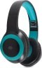 Гарнитура накладные Digma BT-15 черный/голубой беспроводные bluetooth оголовье (BT-15BLB)