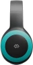 Гарнитура накладные Digma BT-15 черный/голубой беспроводные bluetooth оголовье (BT-15BLB)