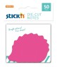 Блок самоклеящийся бумажный Stick`n 21776 50лист. малиновый 1цв.в упак. "еж"