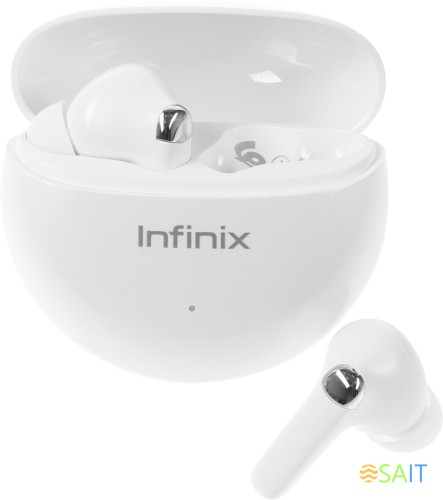 Гарнитура внутриканальные Infinix XBuds XE26 белый беспроводные bluetooth в ушной раковине (10311752)