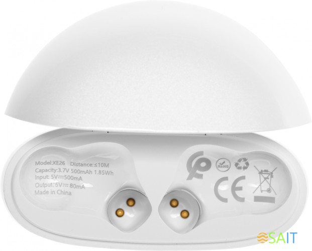 Гарнитура внутриканальные Infinix XBuds XE26 белый беспроводные bluetooth в ушной раковине (10311752)