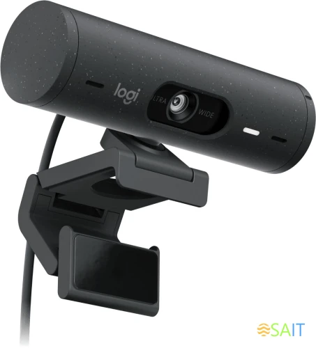 Камера Web Logitech HD Webcam Brio 500 черный 4Mpix (1920x1080) USB Type-C с микрофоном (960-001424)