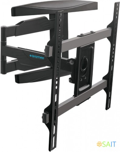 Кронштейн для телевизора Kromax ATLANTIS-60 черный 26"-65" макс.40кг настенный поворотно-выдвижной и наклонный