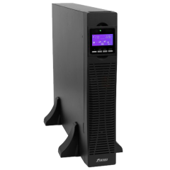ИБП POWERMAN Online 2000 RT, LCD, двойного преобразования, 2000ВА, 1800Вт, 8 розеток IEC 60320 C13, защита от КЗ, импульсных всплесков сети, перегрузки, разряда и перезаряда батареи. RJ11 / RJ45, USB, RS232, SNMP, EPO. Сертификаты: ISO 9001, ЕАС. Габариты