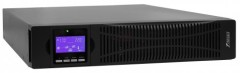 ИБП POWERMAN Online 2000 RT, LCD, двойного преобразования, 2000ВА, 1800Вт, 8 розеток IEC 60320 C13, защита от КЗ, импульсных всплесков сети, перегрузки, разряда и перезаряда батареи. RJ11 / RJ45, USB, RS232, SNMP, EPO. Сертификаты: ISO 9001, ЕАС. Габариты
