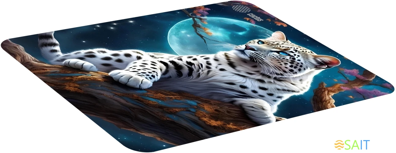 Коврик для мыши Cactus Snow Leopard рисунок 400x300x3мм (CS-MP-PRO16XL)