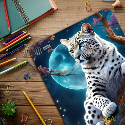 Коврик для мыши Cactus Snow Leopard рисунок 400x300x3мм (CS-MP-PRO16XL)
