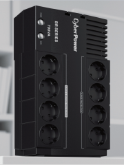 ИБП CyberPower BR700E, Line-Interactive, 700VA/420W, 8 (4+4) Schuko розеток, USB. CyberPower BR700E (BR700EA)