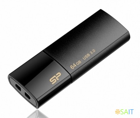 Флеш Диск Silicon Power 64Gb Blaze B05 SP064GBUF3B05V1K USB3.0 черный