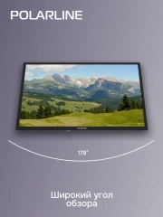 Телевизор LED PolarLine 24" 24PL12TC черный HD 60Hz DVB-T DVB-T2 DVB-C DVB-S2 USB WiFi (RUS)