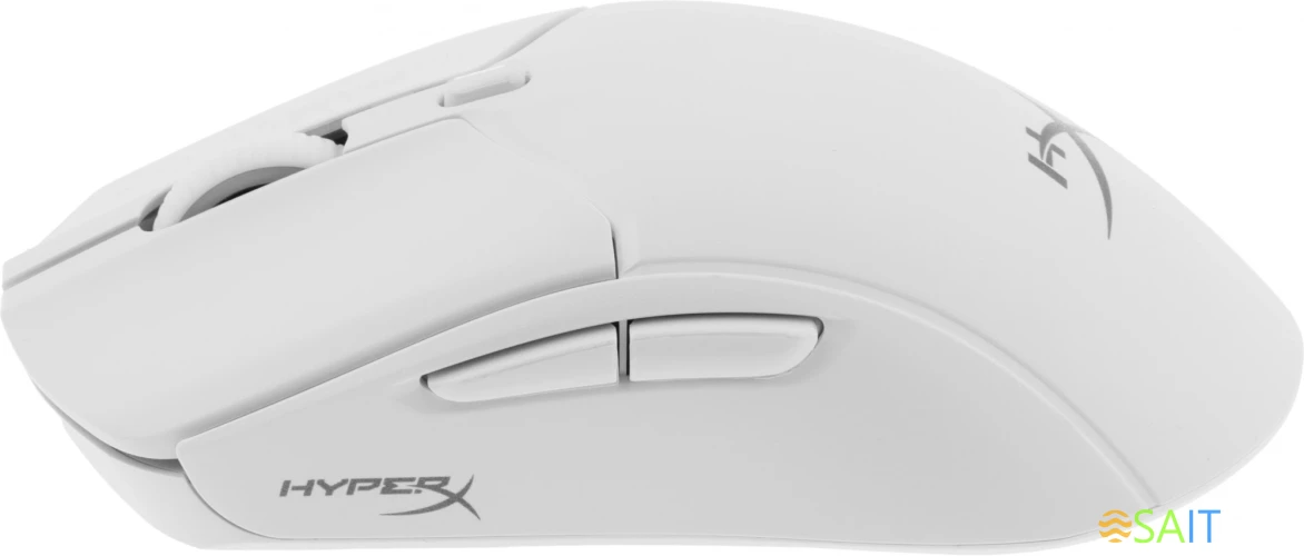 Мышь HyperX Haste 2 белый оптическая 26000dpi беспров. BT/Radio USB 5but (6N0A9AA)