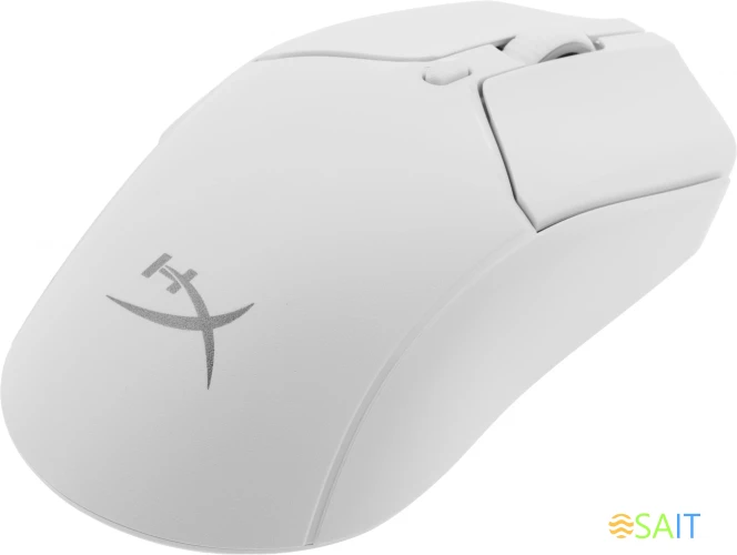 Мышь HyperX Haste 2 белый оптическая 26000dpi беспров. BT/Radio USB 5but (6N0A9AA)
