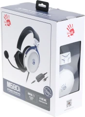 Наушники с микрофоном A4Tech Bloody M590i синий/белый 1м мониторные USB оголовье (M590I SPORTS NAVY)