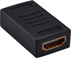 Адаптер аудио-видео Buro HDMI (f)/HDMI (f) позолоч.конт. черный (BHP-ADP-HDMI-2.0)