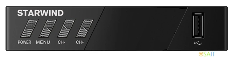 Ресивер DVB-T2 Starwind CT-140 черный