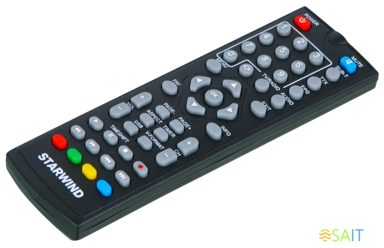 Ресивер DVB-T2 Starwind CT-140 черный