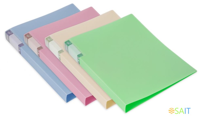 Папка метал.пруж.скоросш. Бюрократ Gems GEM07PAZURE A4 пластик 0.7мм торц.карм с бум. встав голубой топаз