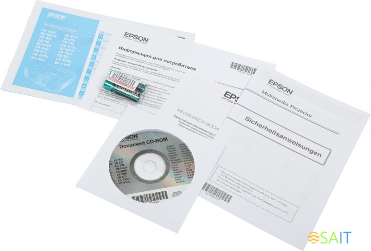 Проектор Epson EB-982W 3LCD 4200Lm (1280x800) 16000:1 ресурс лампы:6500часов 1xUSB typeA 1xUSB typeB 2xHDMI 3.1кг