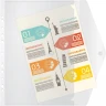 Конверт на кнопке Бюрократ -PK880CLEAR/1 A4 с перфорац. по длинной стороне пластик 0.18мм прозрачный