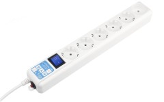 Сетевой фильтр Powercube SPL(5+1)-16B-P-3M-WHITE 3м (6 розеток) белый (коробка)