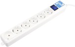 Сетевой фильтр Powercube SPL(5+1)-16B-P-3M-WHITE 3м (6 розеток) белый (коробка)
