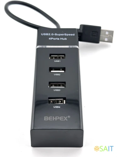 Разветвитель USB 2.0 BPH-920 4порт. черный