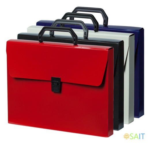 Портфель Бюрократ DeLuxe DLPP01MILK 1 отдел. A4 пластик 0.7мм молочный