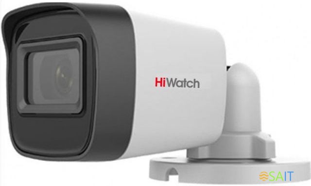 Камера видеонаблюдения аналоговая HiWatch DS-T500(С) 2.4-2.4мм HD-CVI HD-TVI цв. корп.:белый (DS-T500(С) (2.4 MM))