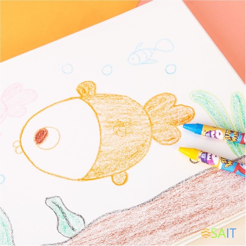 Восковые мелки Deli EC21020 Super Wings 24цв. картон.кор./европод.